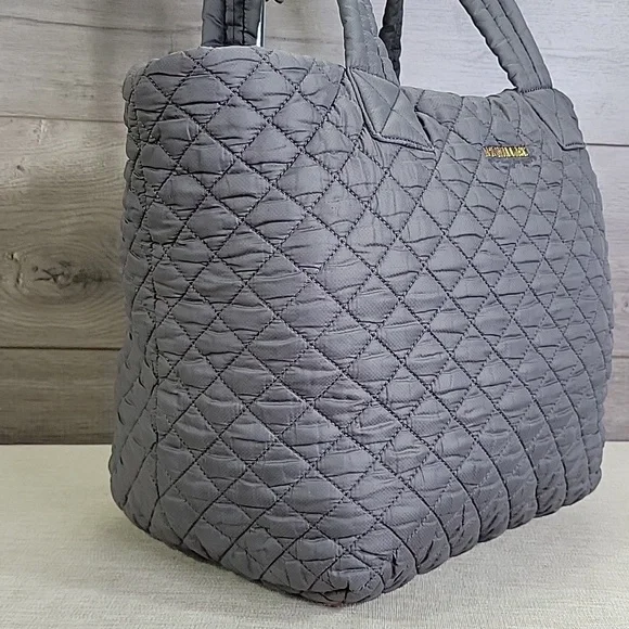 MZ Wallace Charcoal Quilted Tote - Picture 3 of 16